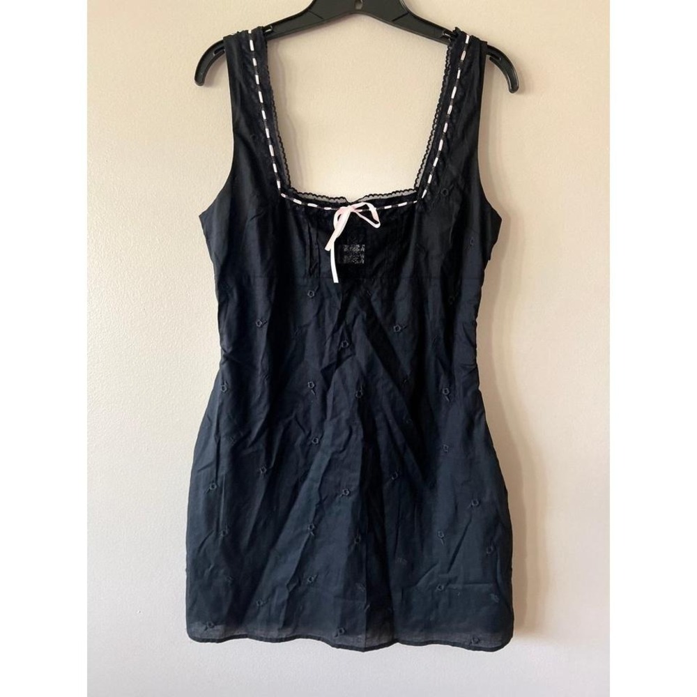 Princess Polly Carta Black Mini Dress Size 8